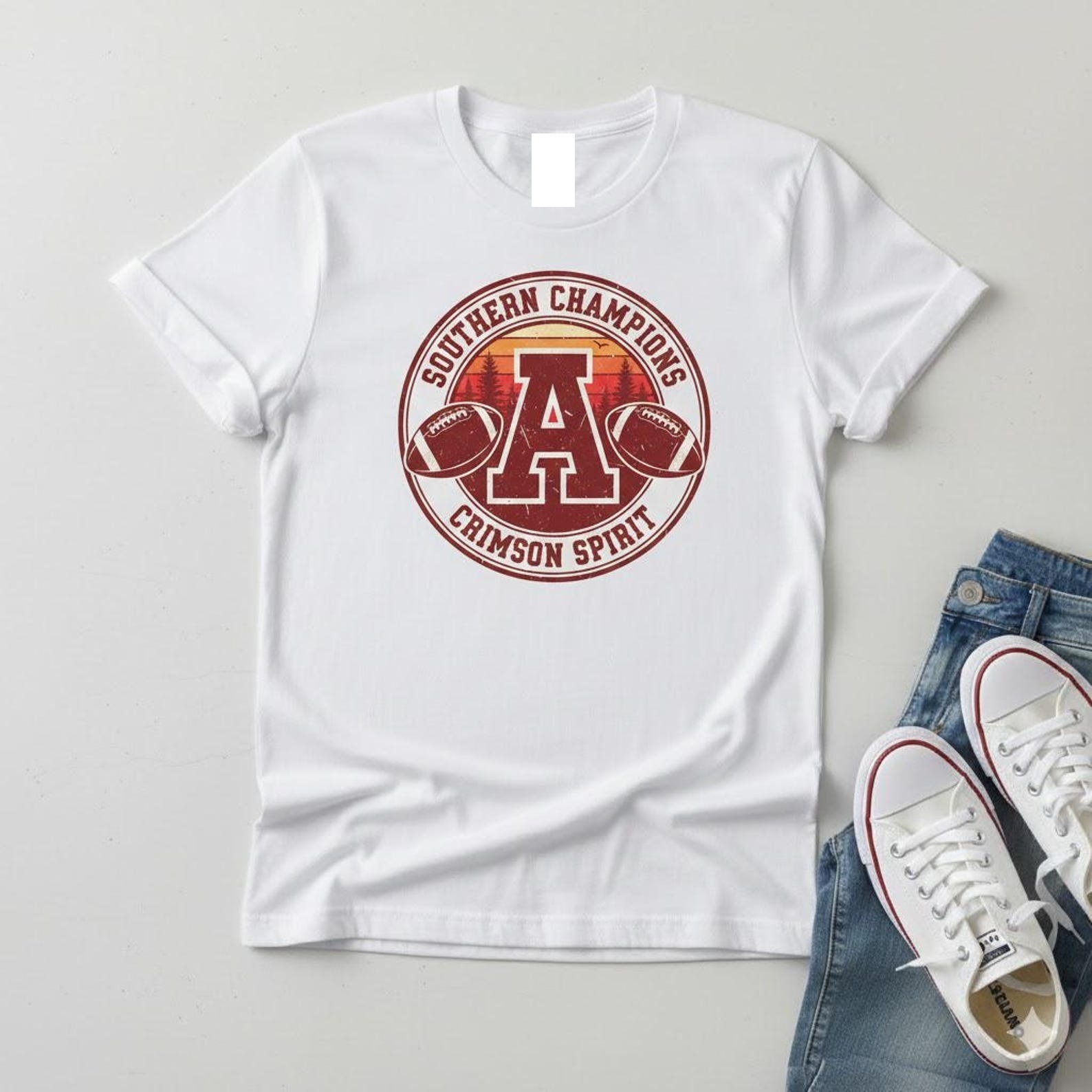 Alabama Football Crimson Tide Game Day White Shirt